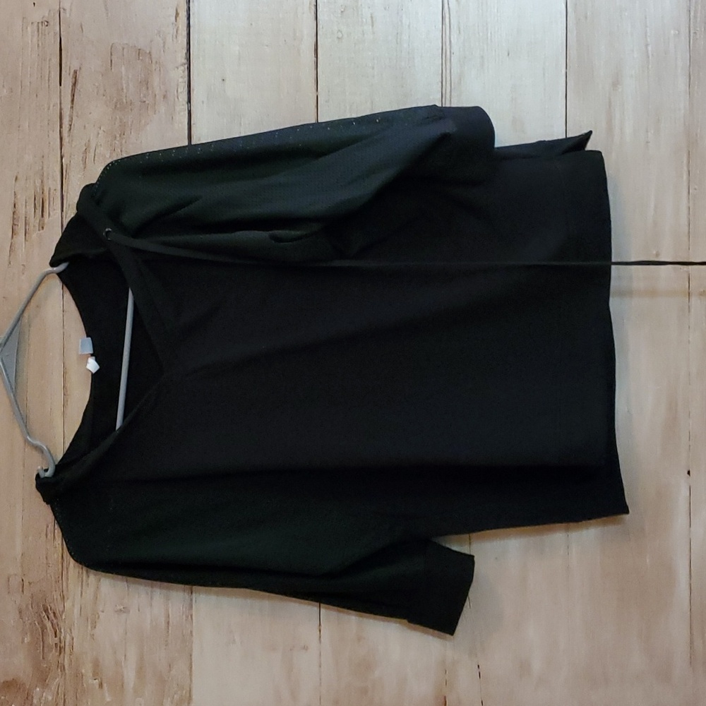 Black Hooded Shirt
